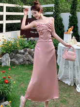 BXOXO party look inspos Elegant Solid Satin Womens Dresses Sexy Spaghetti Strap Wedding Bithday Party Dress Female One Piece High Waist Casual Vestidos
